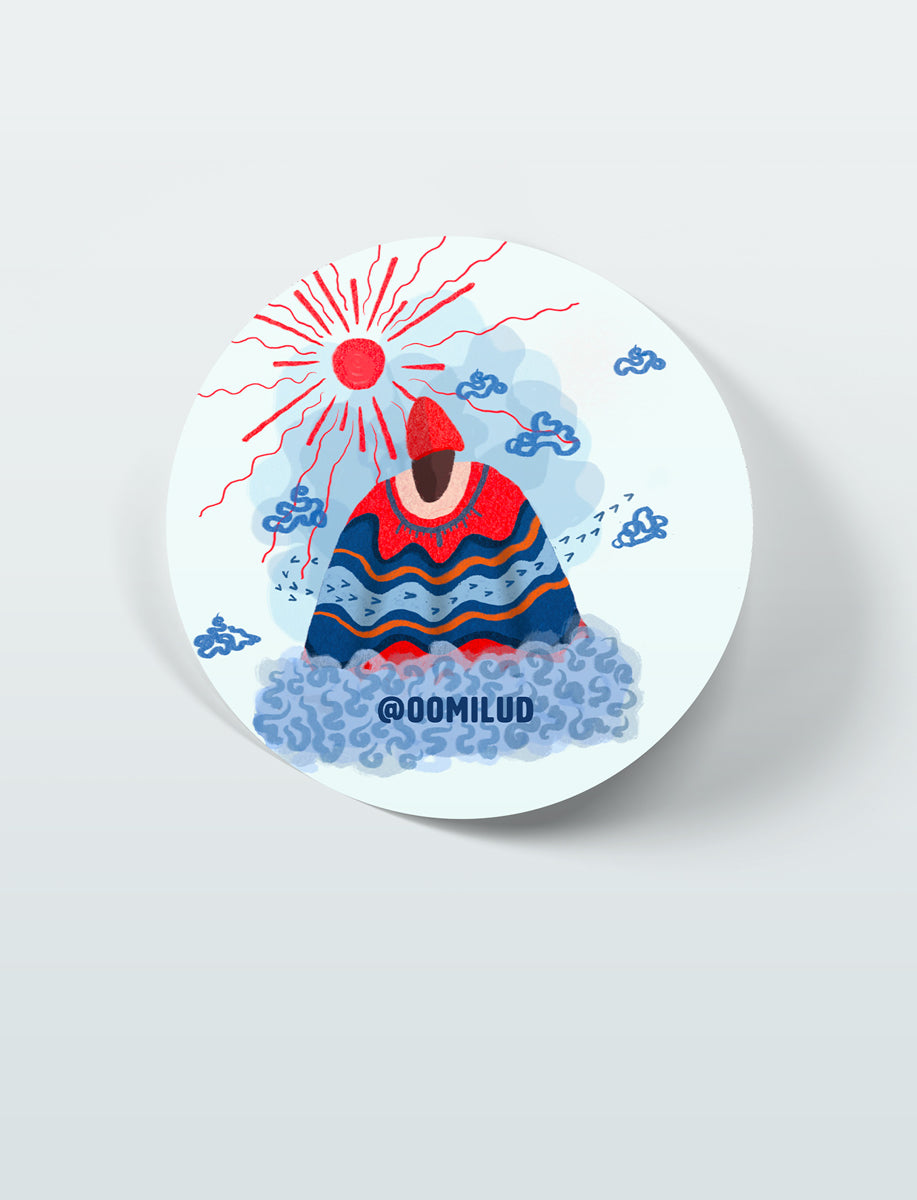 Deep Breathing - Sticker 7x7cm