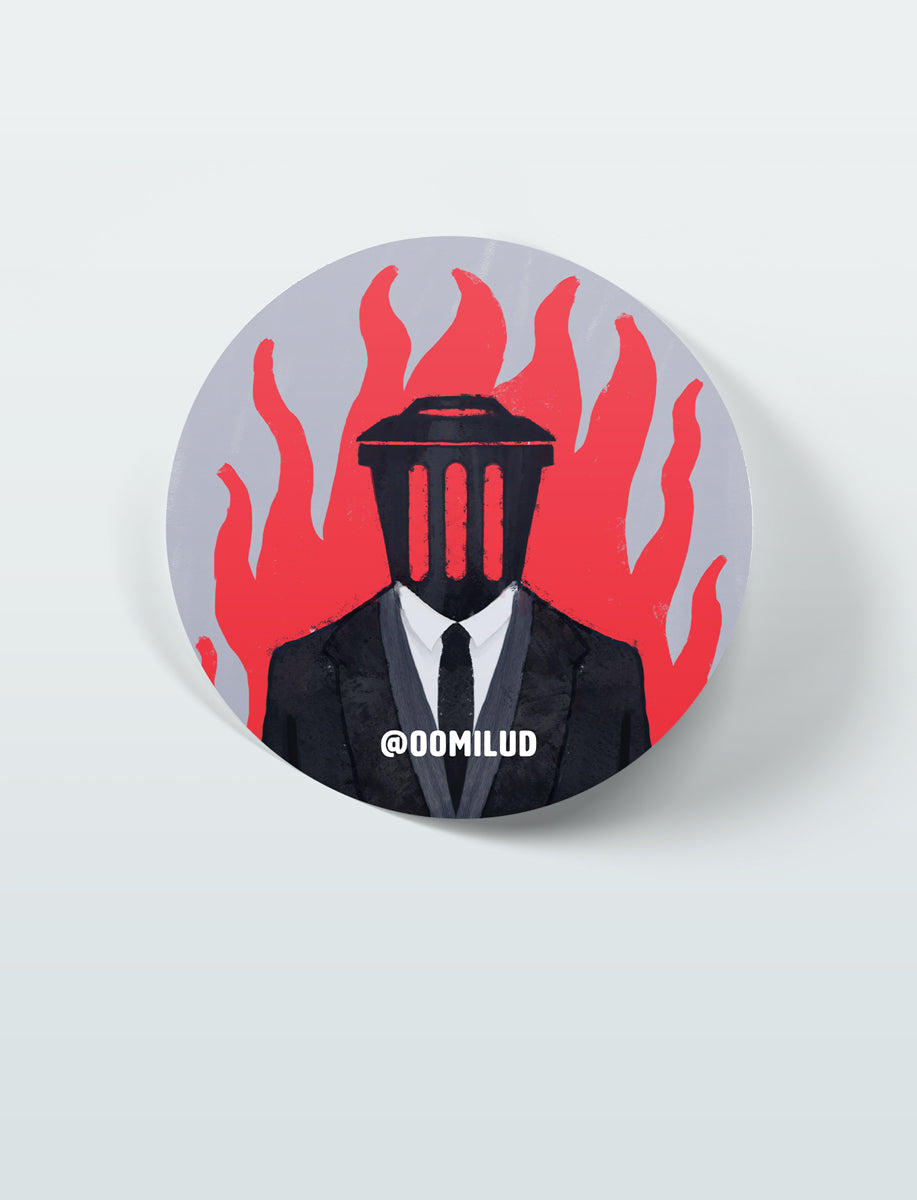 Trash - Sticker 7x7cm