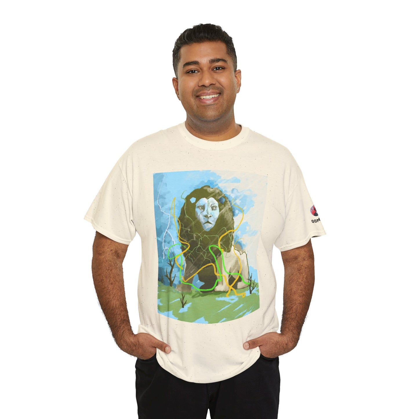 Lion Portrait T-Shirt — Artistic Majestic Lion Graphic Tee