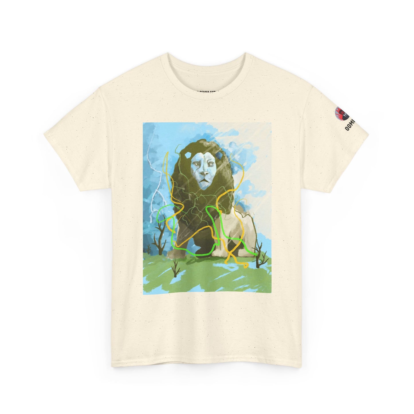 Lion Portrait T-Shirt — Artistic Majestic Lion Graphic Tee