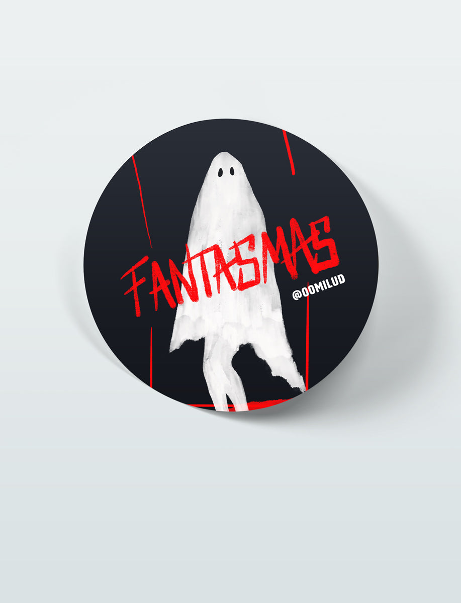 Fantasmas - Sticker 7x7cm