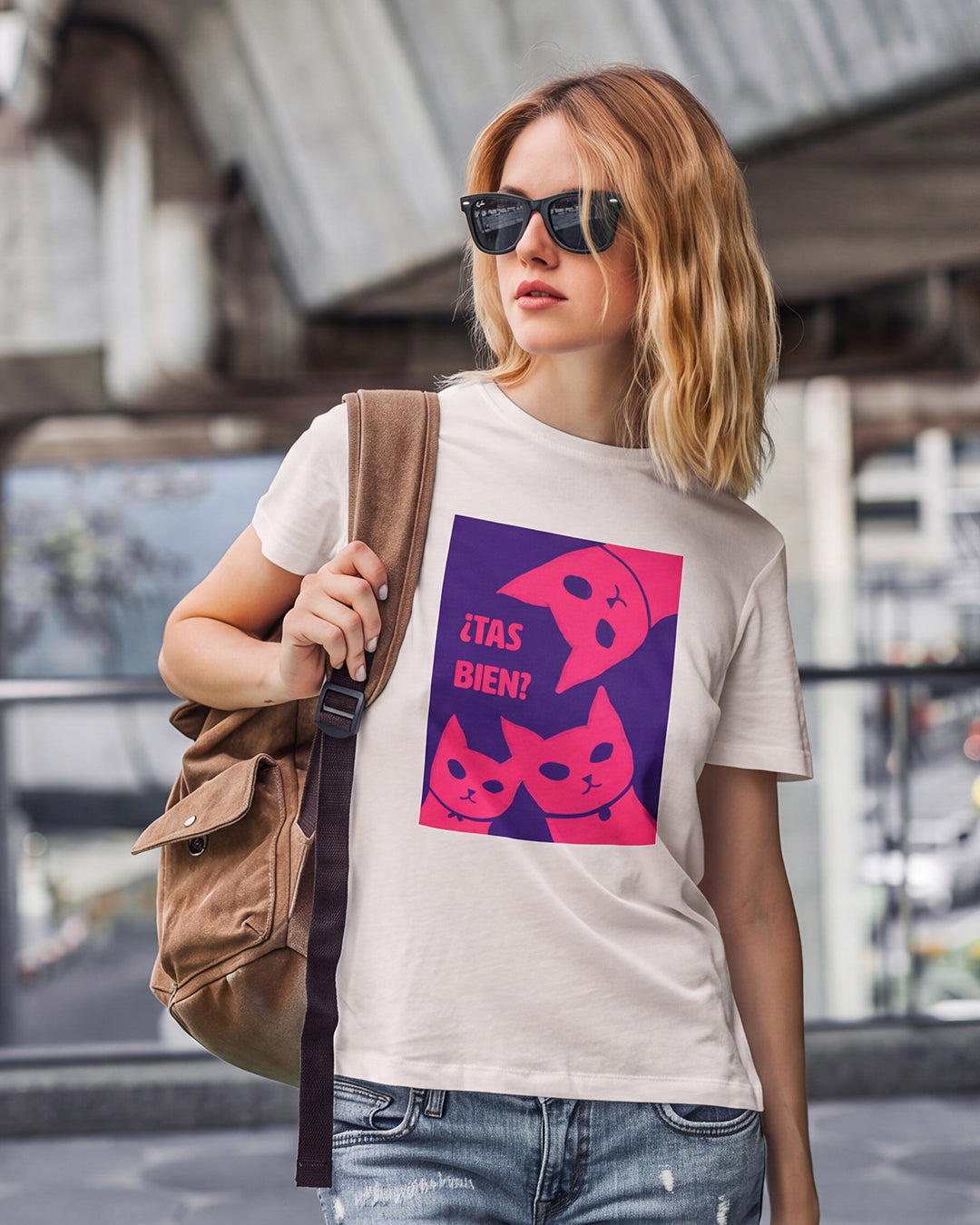 ¿Tas bien? Camiseta de manga corta unisex
