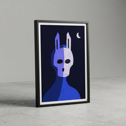 Conejo y luna - Print